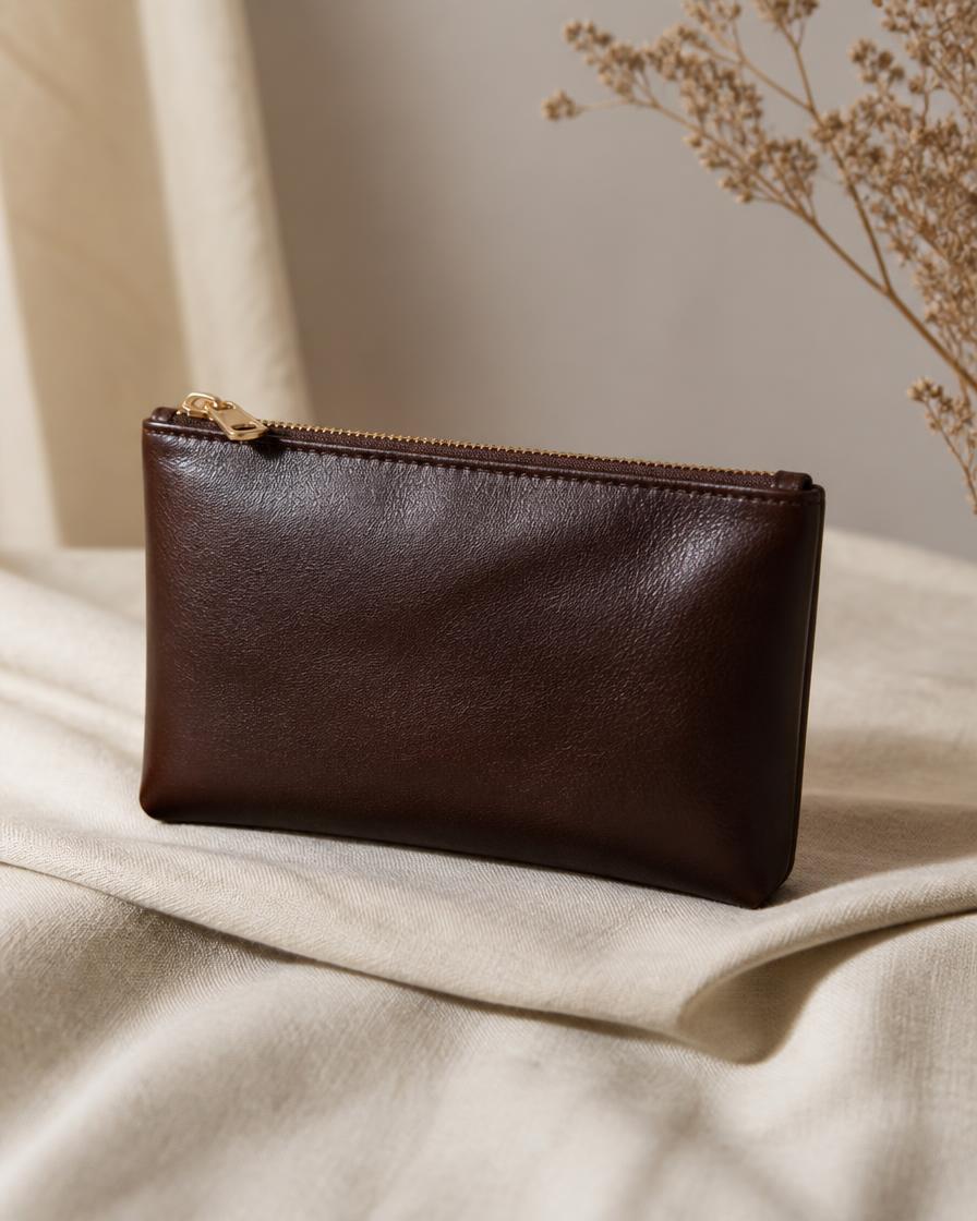 The Hearth Pouch — small pouch, four colours in genuine leather