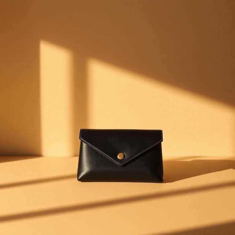 Evening in genuine leather on a warm neutral backdrop
