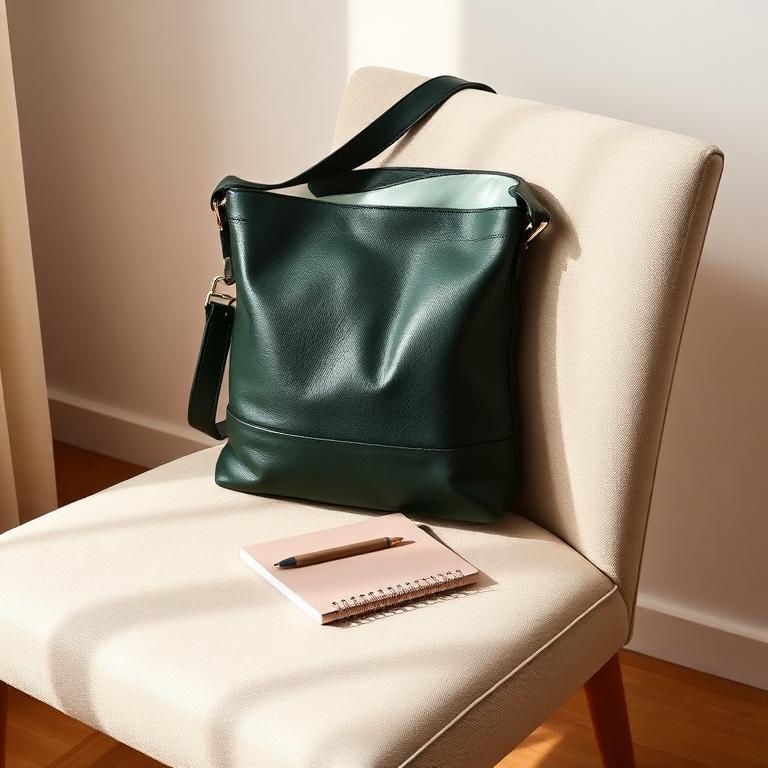 Everyday carry in genuine leather on a warm neutral backdrop